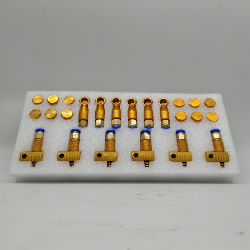 {G12-1 Professional Common Rail Injector Back Leak Return Oil Connector Kit for Diesel Testing}