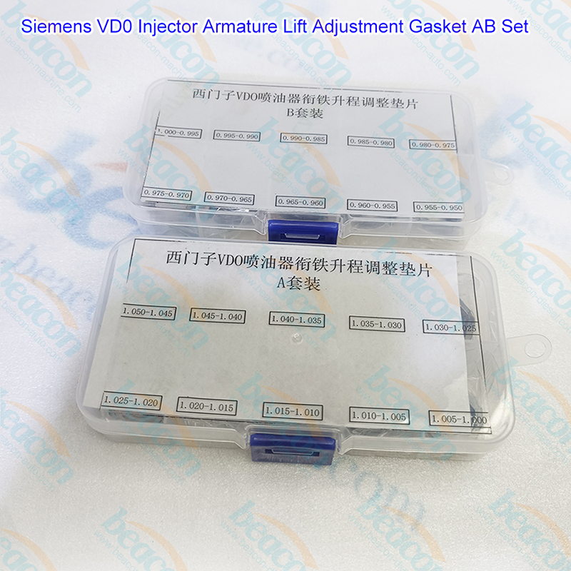 {Siemens VDO Piezo Injector Armature Lift Adjustment Shims Calibration Washers}