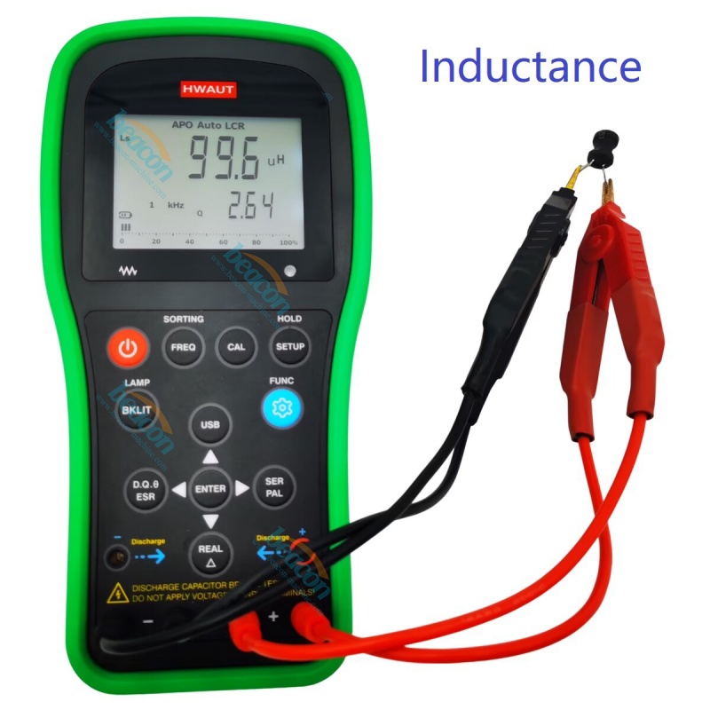 {HW-LCR06 Professional Handheld LCR Meter with 100kHz High Precision Measurement}
