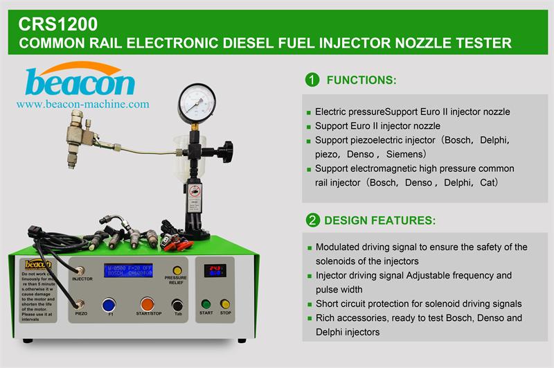{CRS1200 Common Rail Electronic Diesel Fuel Injector Nozzle Tester}