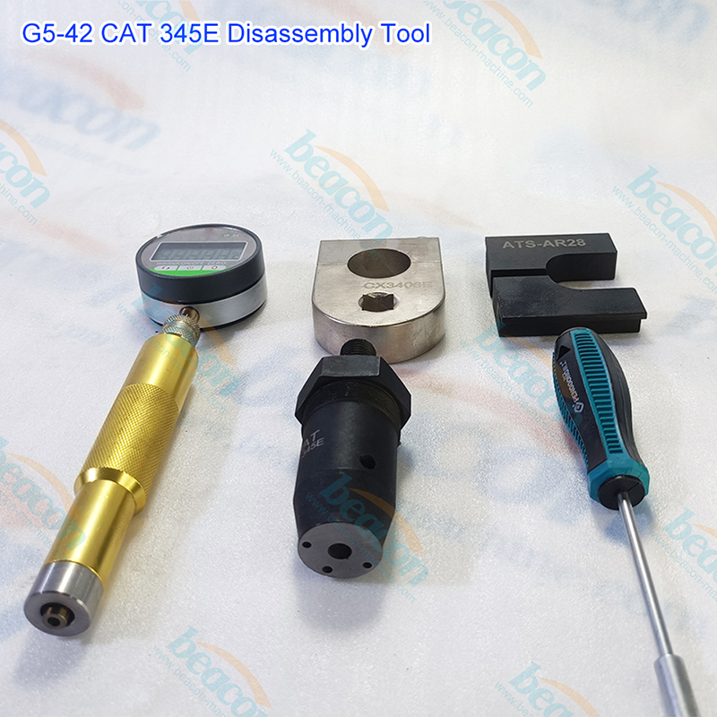Caterpillar 345E Tool, CAT Excavator Repair, Diesel Injector Disassembly