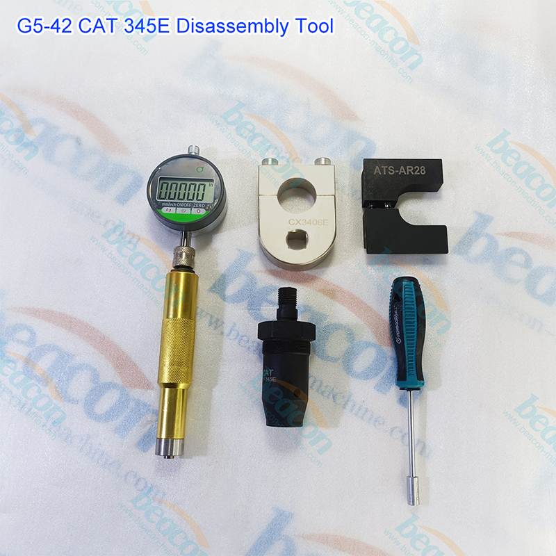 Caterpillar 345E Tool, CAT Excavator Repair, Diesel Injector Disassembly