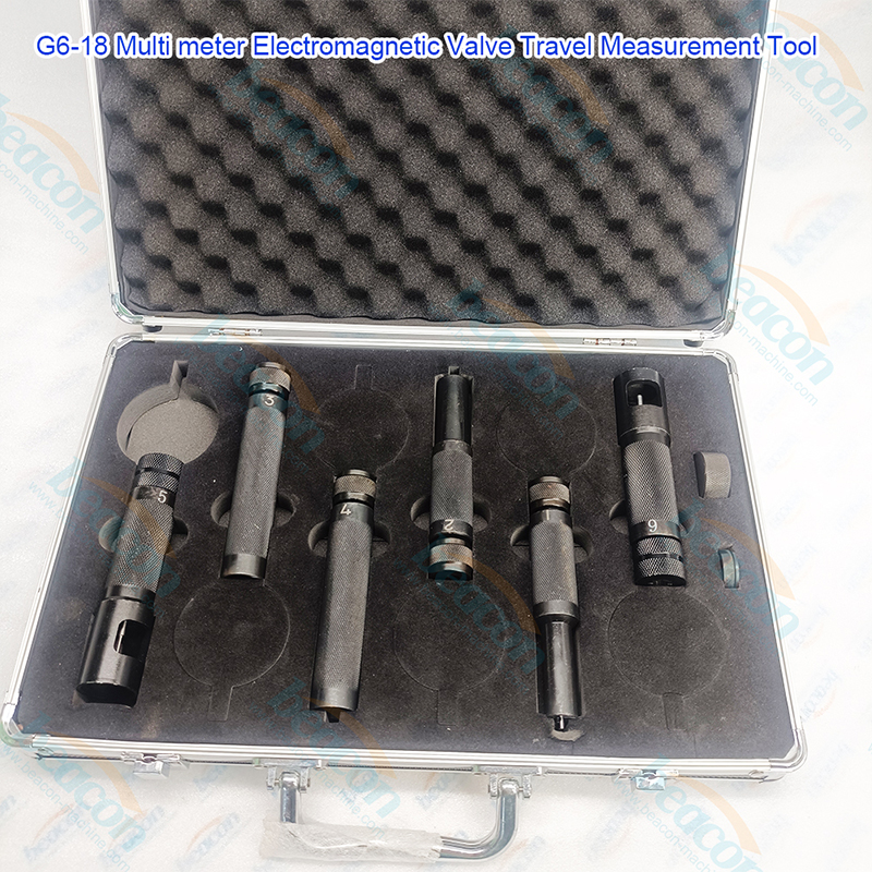 6 Dial Indicator Kit, Common Rail Valve Tool, Injector Stroke Measuring