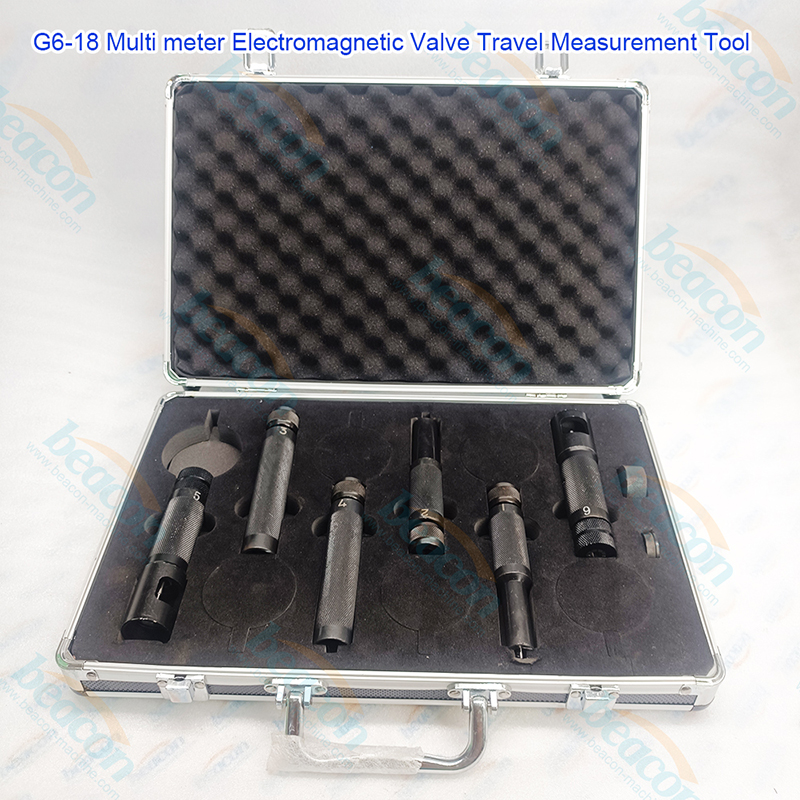 6 Dial Indicator Kit, Common Rail Valve Tool, Injector Stroke Measuring