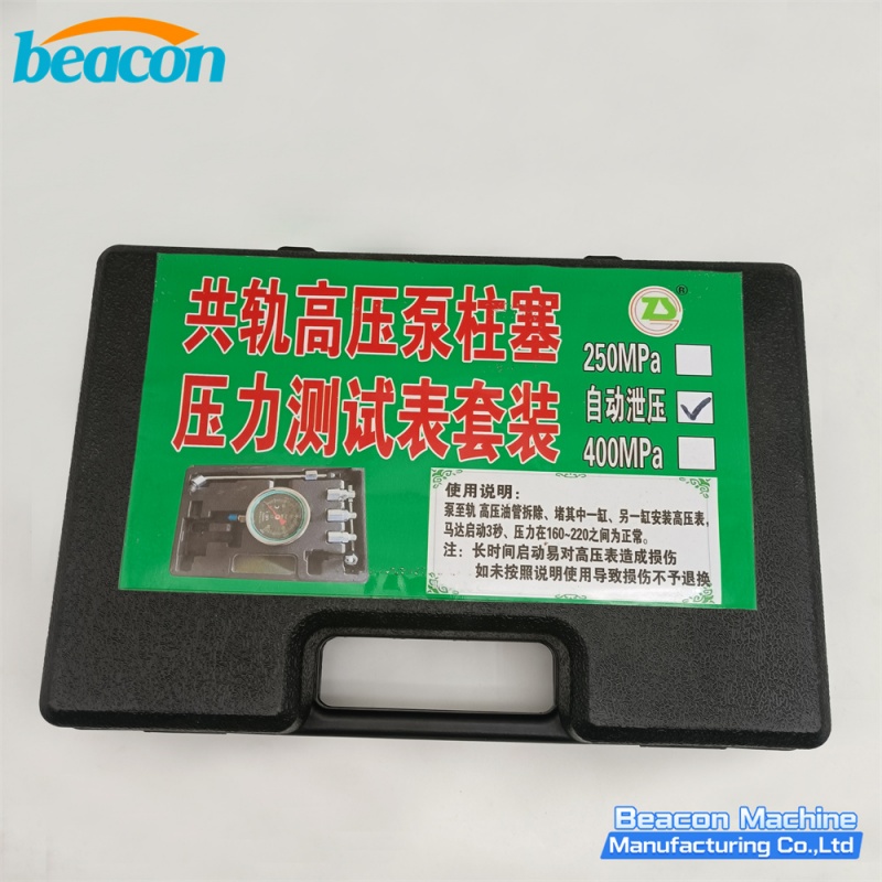 Pump Tester with Release Valve, Common Rail Plunger Tester, High Pressure Fuel Gauge