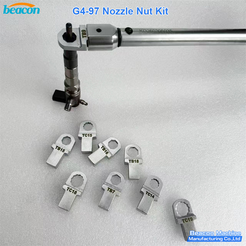 {Diesel Fuel Injector Nozzle Cap Nut Socket Repair Tool Kit Common Rail Injector Clamping Dismantling Wrench Set G4-97}