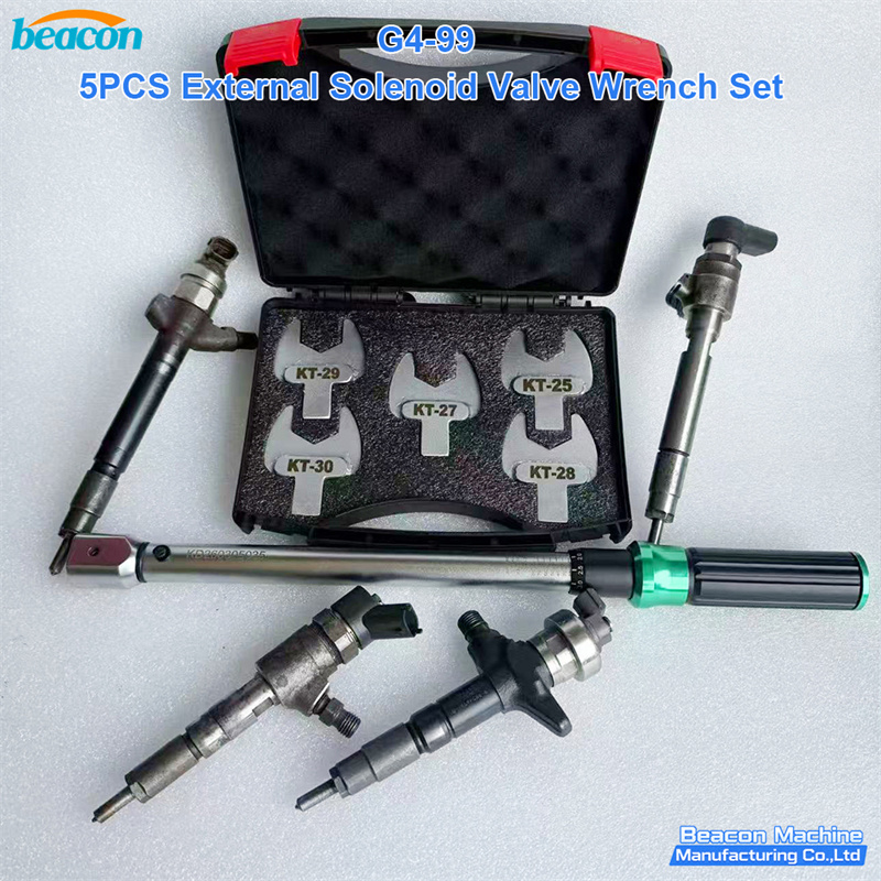 external solenoid valve wrench,diesel injector socket kit,injector repair wrench set