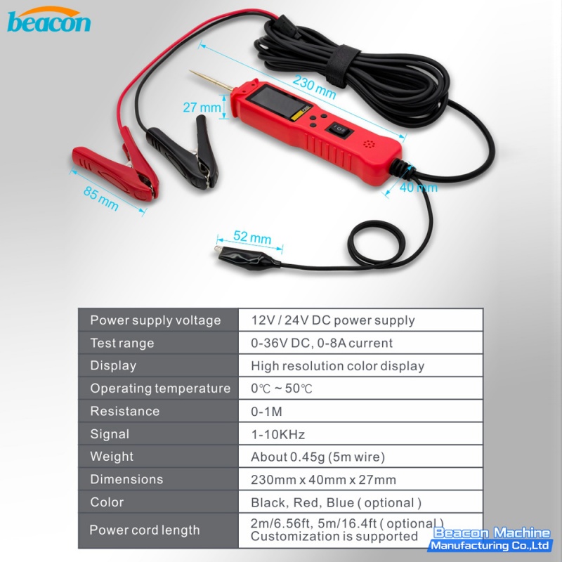 {Automotive Electrical Circuit Tester Smart Power Probe Digital Voltage Component Scanner Diagnostic Tool P200}