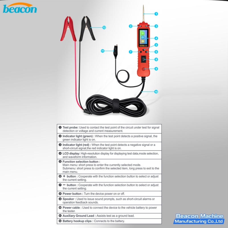 automotive circuit tester,power probe circuit tester,car electrical diagnostic tool
