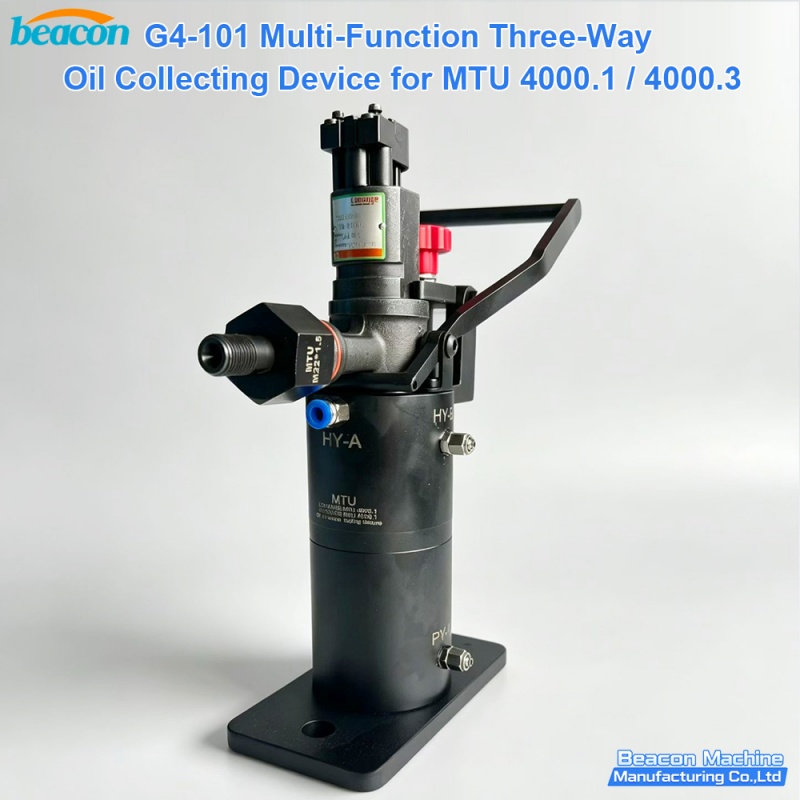 {MTU 4000 Series Diesel Engine Fuel Injector Return Oil Collector Three Way Collector Device Test Tool G4-101}