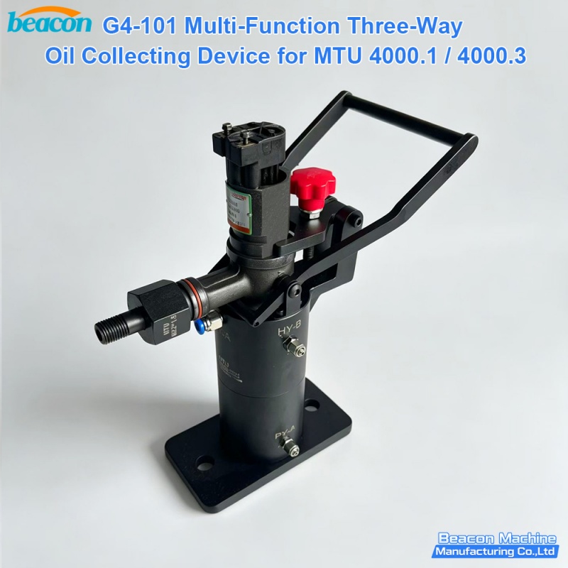 mtu fuel return oil collector,diesel injector return flow device,three way oil collector tool