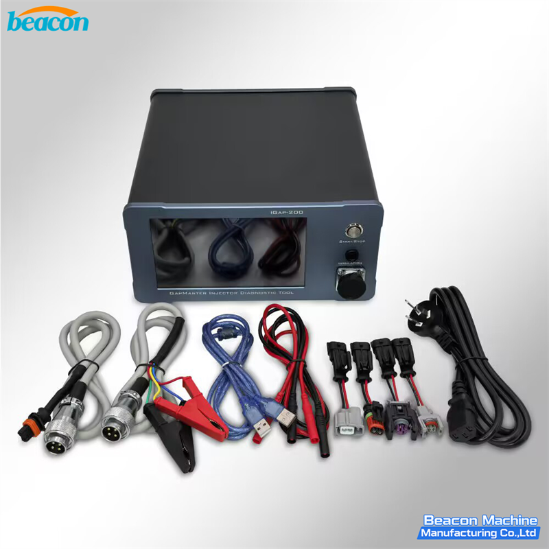 piezo injector tester, common rail injector tester, injector gap tester, injector stroke tester, injector insulation tester, bosch 0445116018 tester, mercedes mp4 piezo tester, diesel piezo injector diagnostic