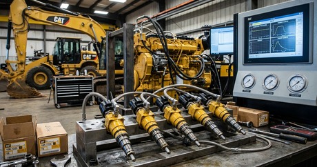 Caterpillar C7 C9 C12 HEUI Injector: Testing Setup & Repair Guide for 235-0681 / 10R-7225 / 188-1320