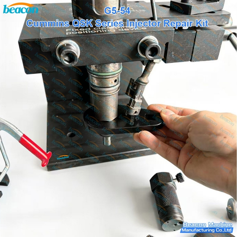 cummins qsk injector repair kit, injector disassembly tool, qsk injector fixture, 3/4 drive wrench cummins qsk injector repair kit, injector disassembly tool, qsk injector fixture, 3/4 drive wrench