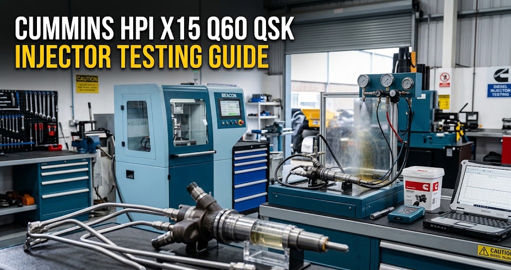 Cummins HPI X15 Q60 QSK Injector Testing Guide