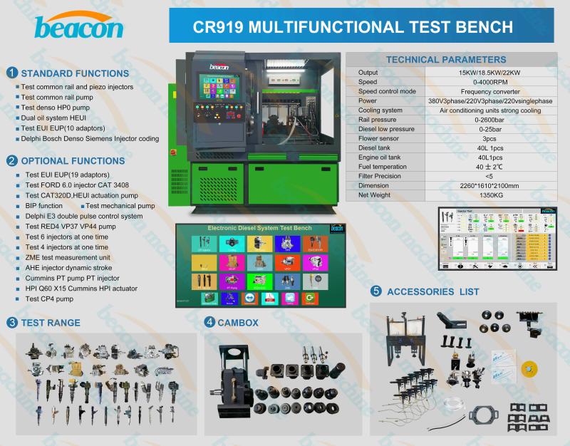 diesel injector pump test bench, bosch, denso, delphi, siemens